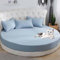 Wasserdichter Matratzenschoner für Doppelbett, rund, Spannbetttuch, Kingsize-Bett, 240 cm Durchmesser