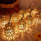 10 Stück LED Solar Lichterkette Aussen,LED Solar Rattankugel Lampion Lichterkette,Lampions Led Lichterkette Solar Außen Wetterfest,Kugel Gartenleuchten für Außen Balkon Garten Outdoor