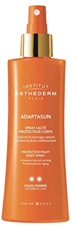 Institut Esthederm - Adaptasun - Latte Solare Spray Corpo - Per Ottimizzare la Tua Abbronzatura Naturale - Sublima e Protegge - Sole Moderato - Spray 150 ml
