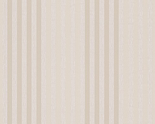 Metropolis by Michalsky Living Vliestapete Soho Tapete Streifentapete 10,05 m x 0,53 m beige Made in Germany 303971 30397-1