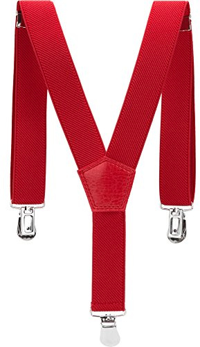 Ladeheid Tirantes para Niños S2 (60 cm, 4004/25-Rojo)