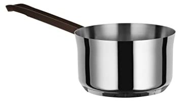 Alessi edo Long-Handled Saucepan, Ø 16, Steel,Brown