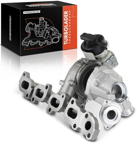 Frankberg Vanne d'accélérateur de turbocompresseur compatible avec P.a.s.s.a.t 3G2 CB2 2.0L 2014-2024, Golf VII Variant BA5 BV5 2.0L 2013-2024, A3 Cabriolet 8V7 8VE 2.0L 2013-2024, remplace 04LL.