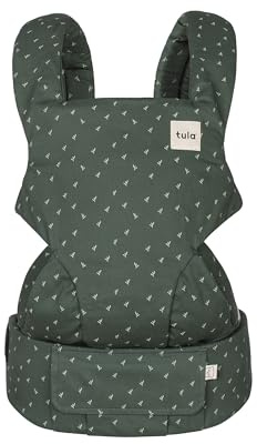 Tula Explore Babyskydd från födseln, 3-i-1 framåtvänd babyskydd, ergonomiskt, justerbart babyskydd (3,2-20,4 kg), Seedling