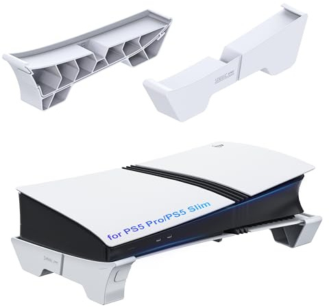 STARTRC GAMES Soporte horizontal para consola PlayStation 5 Pro, soporte de base, accesorios horizontales compatibles con PS5 Pro/PS5 Slim Disc y edición digital