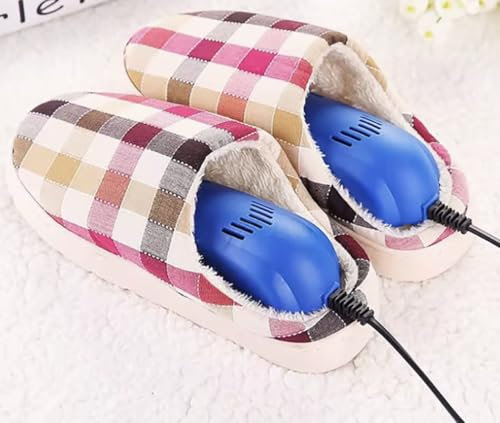 Asciuga scarpe elettrico portatile, deumidificatore e riscaldatore per scarpe, stivali, sneakers e ciabatte (Blu)