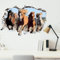 SUPERDANT 3D Wandtattoo Pferde Wandsticker Galoppierende Pferde Wandaufkleber Für Wände Abziehen Und Aufkleben Vinyl Wandsticker Für Jungenzimmer Wohnzimmer Kinderzimmer Pferdeliebhaber