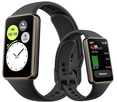 HONOR Band 10 Smartwatch Nur für Android, 1,57-Zoll AMOLED Fitness Tracker, SpO2 Herzfrequenz, 96 Bewegungsarten, 5ATM Wasserdicht, 14 Tage Batterie, Schwarz