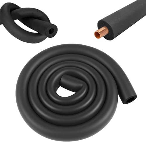 Isolation de Tuyau Tube Isolant Ø32 mm Isolation Tuyaux Mousse 1,8 m Isolation Phonique et Thermique Adaptée aux Tuyaux de Chauffage,aux Tuyaux D'eau,Climatisation,Aux Appareils de Fitness(Noir/9 Mm)