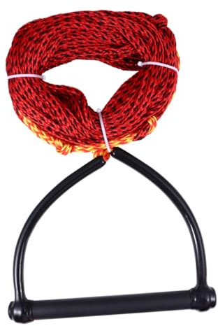 ABOOFAN Cuerda para Esquí Acuático y Wakeboard Asa Negra Resistente Cuerda de Remolque de 1 Sección para Deportes Acuáticos Adecuado para Kneeboard y Wakeskate Uso Color Aleatorio