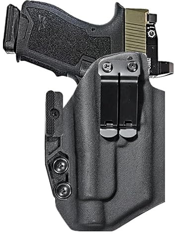 Kydex Light-Bearing Holster for PSA Dagger Compact Compatible with Streamlight TLR-1 HL TLR-1s TLR1 1000-Lumen Tactical Weapon Light Flashlight IWB Claw Kit Concealed Carry