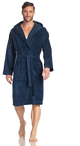 Vossen Damen & Herren Bademantel Texas winternight, XL