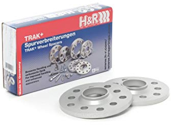 H&R DR-System Spürverbreiterungsatz 30mm pro Achse - Lochkreis 5x112 - Mittenzentrierung 57,1mm - System M14x1,5 - kompatibel mit Seat/Skoda/Volkswagen/Audi/Cupra, Silber