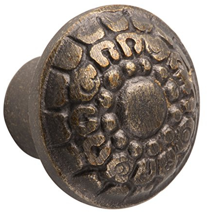 Metafranc Bouton de meuble vintage - Ø 33 mm - Aspect bronze antique - Finition de qualité supérieure - Élégant et décoratif - Avec matériel de montage/ferrure décorative/poignée de meuble / 123341