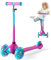 XJD Kinderroller Kinderscooter für 2-5 Jahre Kinder Scooter 3 Rädern Kickboard Sperrbare Richtung Kinder Roller Verstellbare Lenkerhöhe (A-Rosa)