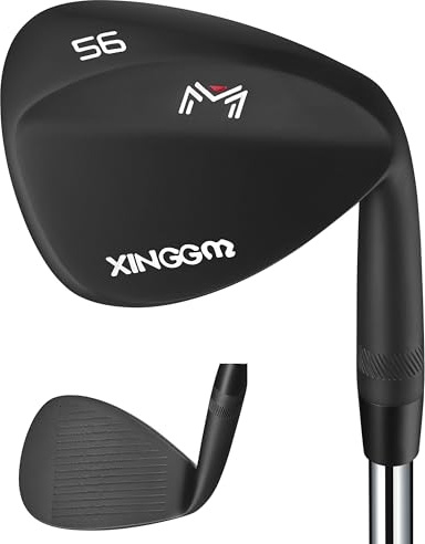 XINGGM Cuneo da golf forgiato da uomo, 56 gradi, per mano destra, colore: nero