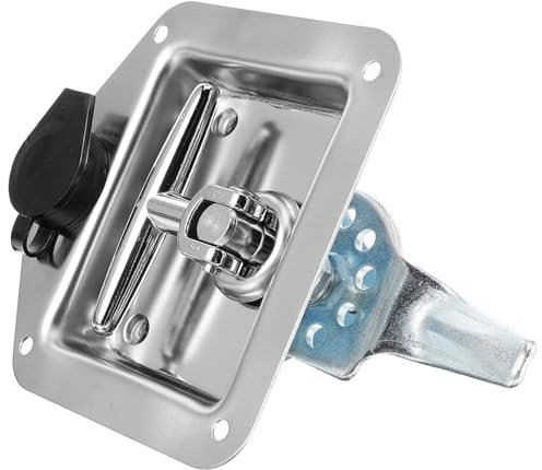 Yardenfun Stainless Steel T-type Rv Tongue Lock Box Latch Truck Accessory Replacement Lock