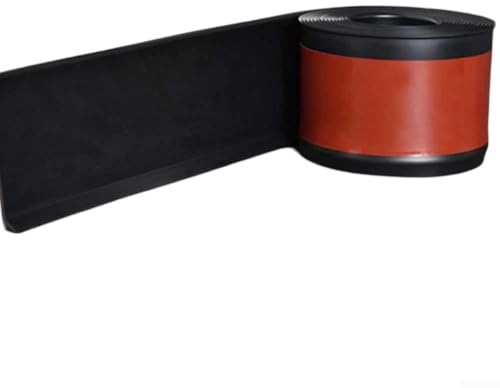 Zócalo de PVC de 4 metros de largo, para proyectos de renovación del hogar (negro)