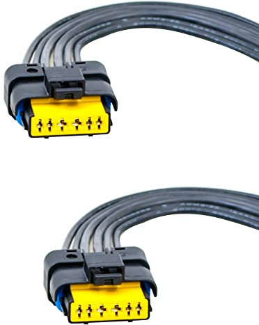 Lot 2 Kits Réparation Connectique Fiche Électrique AVEC Prise Faisceau ET Câblage Pour Module Temic (non inclus) compatible pour CLIO 3 ESPACE 4 LAGUNA 2 MEGANE 2 SCENIC 2-288887 440746