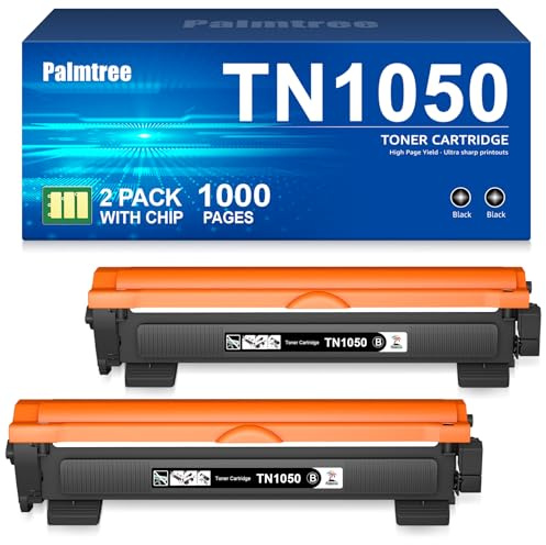 Palmtree TN-1050 Kompatibel für Brother TN 1050 Toner Schwarz Brother DCP 1612 W Toner Brother MFC 1910W Brother HL-1110 Brother DCP 1512 Toner DCP 1510 Brother Drucker DCP 1610W Brother HL-1212W