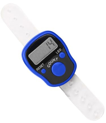 Klickräknare Återställbar bärbar nummerklicksring | Elektronisk digital display fingerklickräknare För Golf, Varv, Stickning, Virkning, Evenemang, Skola, Fidget, Sport,