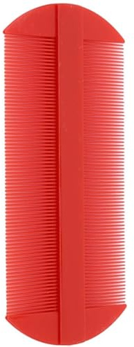 Red Lice Comb, Double Sided Fine Tooth Combs, For Kids, Adults Or Pet'S Long, Short, Thick Hair Head Nit Hair Combs For Pets Kids Adults
