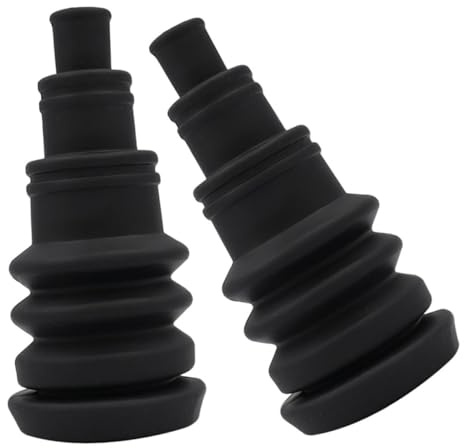 UTHCLO Passe-câble en Caoutchouc Noir pour Protection de Câble, Lot de 2 Pièces, Adapté aux Faisceaux de Fils pour Camions et Automobiles