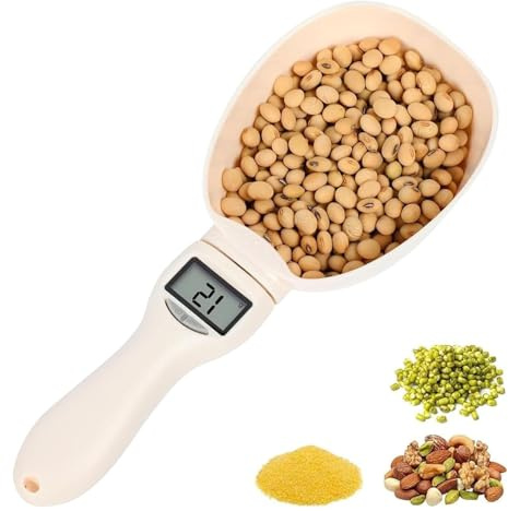 Electronic Measuring Spoon, Weighs 0.1g-800g Precision, Digital Kitchen Spoon Scale, Clear LCD Display, Includes Button Battery, Ideal For Cooking, Baking, Coffee Brewing, Pet Feeding