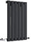 Milano Alpha Black Horizontal Single Flat Panel Radiator - 635mm x 420mm