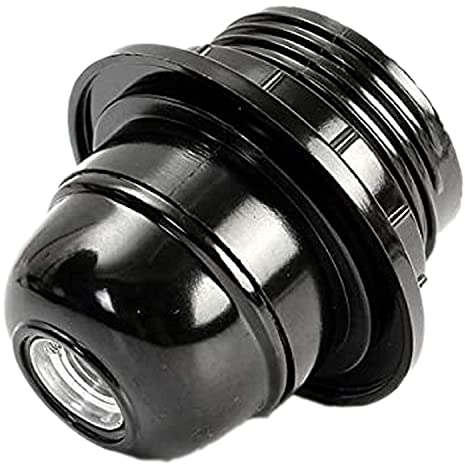 CF Edison Screw ES Bakelite Lamp Holder E27 Light Bulb Deco Lamp Black Fitting