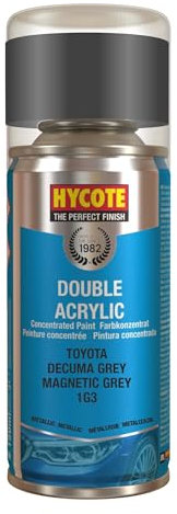 Hycote Double Acrylic Aerosol Car Spray Paint, Toyota - Decuma Grey, 150 ml