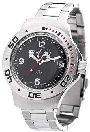 Vostok/Wostok Amphibian 2416/060634 dykarklocka 200 m automatisk rysk mekanisk klocka Ryssland, Armband