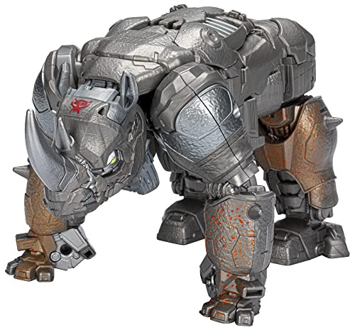 Transformers Spielzeug zum Film Aufstieg der Bestien, Smash Changer Rhinox Figur ab 6, 22,5 cm