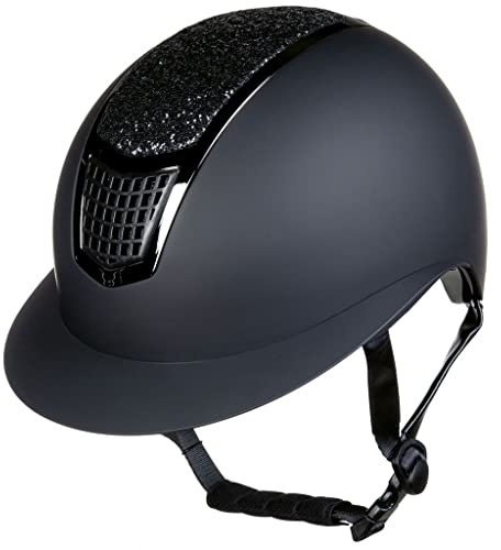 HKM Glamour Shield Reithelme 9191 Schwarz/Schwarz 59-61 cm