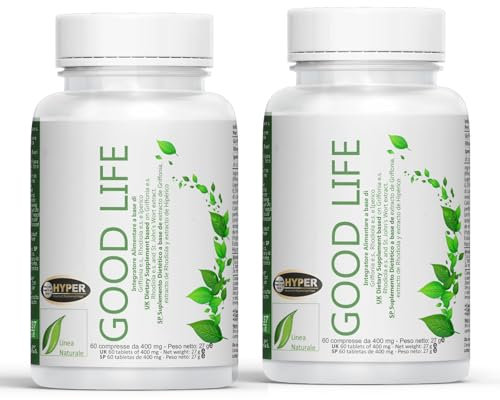 Hyper Good Life 2x60 Cpr - Integratore Alimentare Con Iperico Erba di San Giovanni, Griffonia e Rodiola Rosea - Riduce gli Stati di Ansia, Stress e Favorisce un Naturale Stato di Serenità e Benessere