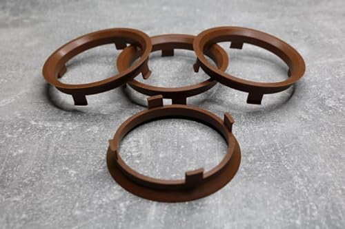 Anelli distanziatori 71,6 mm x 66,1 mm marrone per cerchioni in alluminio