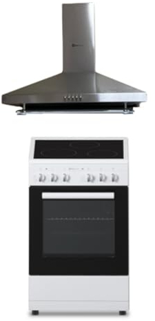 SOLTHERMIC COMBO PACK COCINA VTC BLANCA 50X50 + CAMPANA H60P INOX / 50 CM/GRAN CAPACIDAD EXTRACCION/ALTA GAMA
