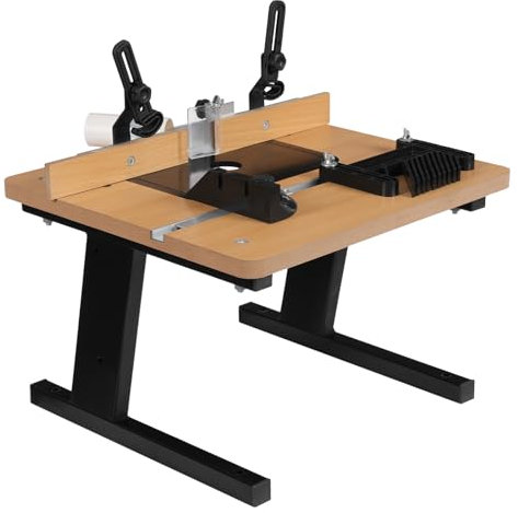 Router Table 43 * 40cm Woodworking Router Table Black MDF Router Table Bench Top Universal Router Table for Workshop Use with Precision Engineered Components