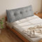 OHMG 140CM Rückenkissen,Lesekissen Für Bett Und Sofa,Praktisches Seitenfach,Removable Cover,Keilkissen, Rückenpolster für die Wand,Sitzkissen,Wandkissen,Kissen Bett Rückenkissen