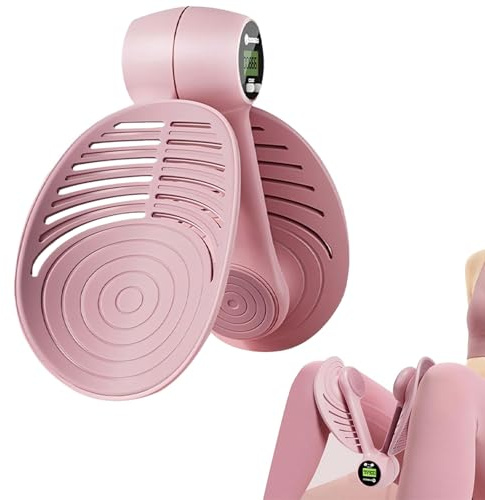 DSXVJHD Pelvic Floor Trainer for Women, Pelvic Floor Strengthener with Counter, 360-Degree Rotation, Inner Thigh Muscle Master Exercise Devices, Workout Exerciser Equipment for Home (Pink-2)