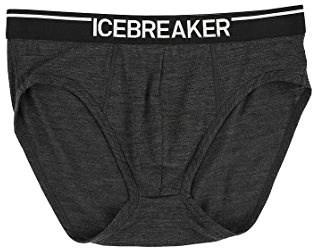Icebreaker Herren Funktionsunterwäsche Anatomica Briefs, Jet Hthr/Black, S, 103031002S
