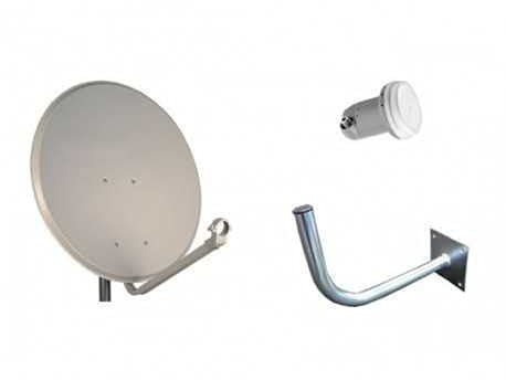 Antenne parabolique de 60 cm avec LNB et support Tecatel