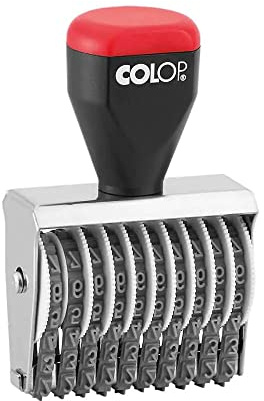 COLOP 04010 Tampon de numérotation en caoutchouc 10 bandes 4 mm
