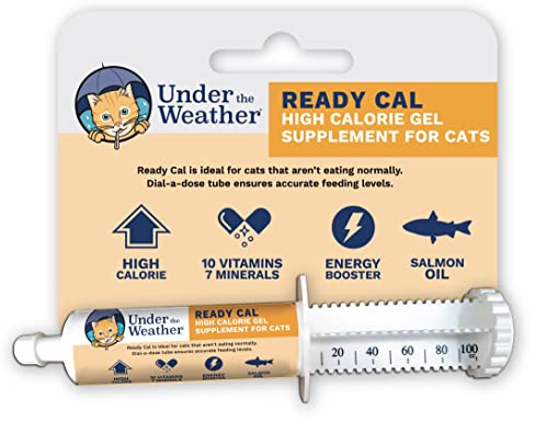 Under The Weather Pet | Ready Cal for Cats 100cc | High Calorie Supplement | Cat Weight Gainer and High Calorie Booster | 10 Vitamins, 7 Minerals & Omega Fatty Acids (for Cats 100cc)