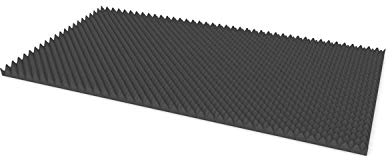 PolySound Noppenschaumstoff Schallschutzmatte - 200x100x4 cm, Akustikpaneel aus Schaumstoff für Effektive Schalldämmung, Schaumstoffplatte Anthrazit