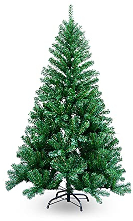 EINFEBEN - Albero di Natale artificiale, 150 cm, non infiammabile, in PVC, con 350 rami, decorazione natalizia, verde