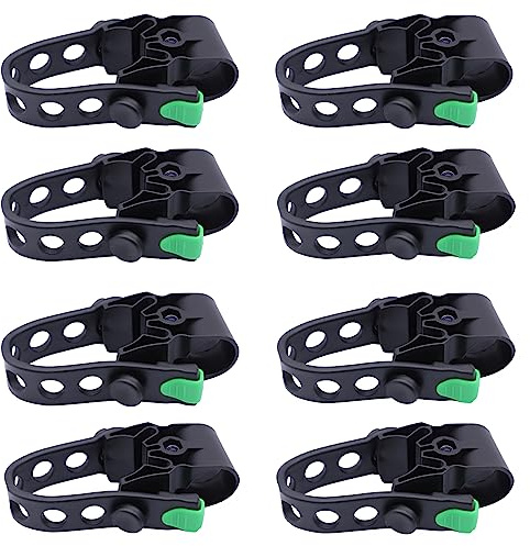 YOLOCKEY 8Pcs Bike Rack Straps Replacement Parts Bicycle Hitch Strap Bike Rack Cradle Replacement Bike Tie Down Straps Replacement Rubber Straps Spare Hook fit 1 Inch Trailer Hitch