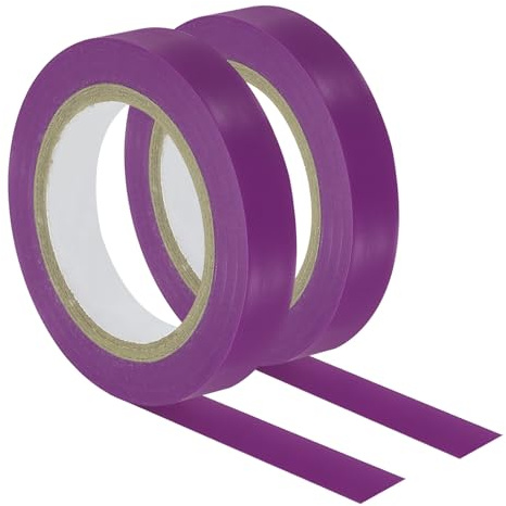 PATIKIL 32.8Ft Grip Finishing Tape, 2 Pack PVC Racquet Finishing Tapes Racket Accessories Sticky Seal for Tennis Badminton, Purple