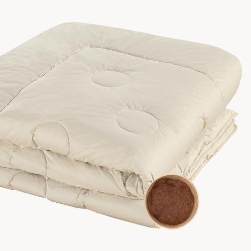 allnatura Cammello Children's Duvet 100 x 135 cm Duo - Cuddly Duo Blanket with Camel Hair Filling, Allergy Friendly and Breathable - For Cots and Cold Nights - Made in Germany