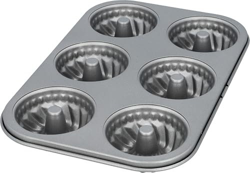 RBV Birkmann, Mini kouglof Spring 212039, en acier au carbone, 18,5 × 26,7 × 3 cm, argenté